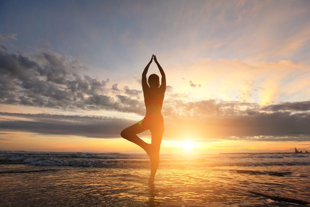 Yoga and Sunset